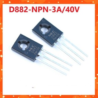 Transistor ngược d882-to126 npn 3a/40v