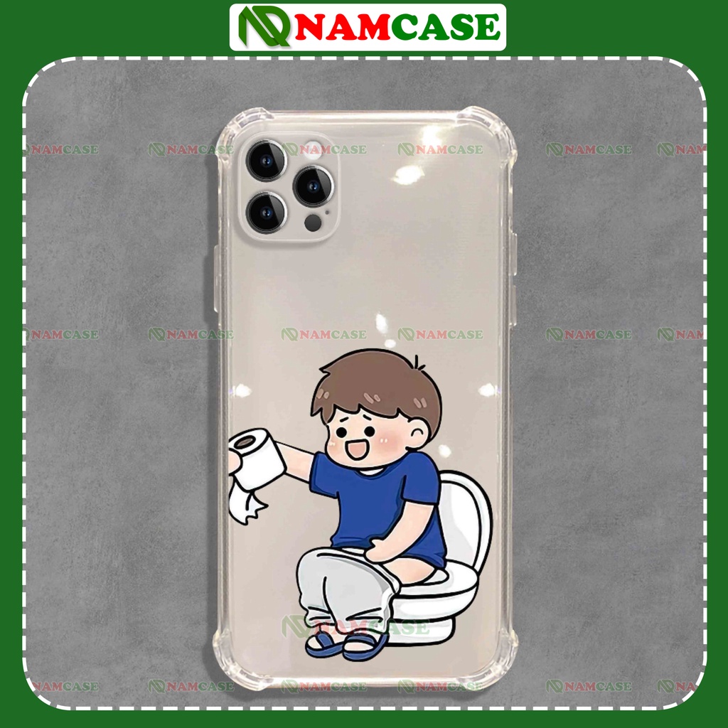 Ốp lưng iphone chó mèo chống sốc 4 góc silicon dẻo trong suốt bảo vệ camera ip 6/6s/7/8/X/XS/11/12/13/14 Pro Plus Max