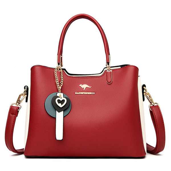 ✫Túi Xách Tay Bằng Da Bò Dễ Phối Đồ Thời Trang Dành Cho Phụ Nữ Trung Niên❋