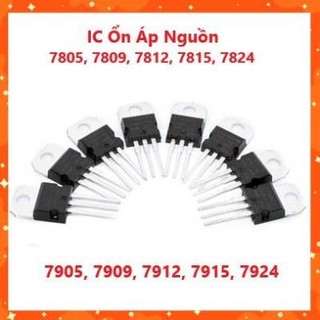 Tổng hợp các loại ic ổn áp nguồn 7805, 7809, 7812 7815 7824 7905 7909 7912 7915 7924