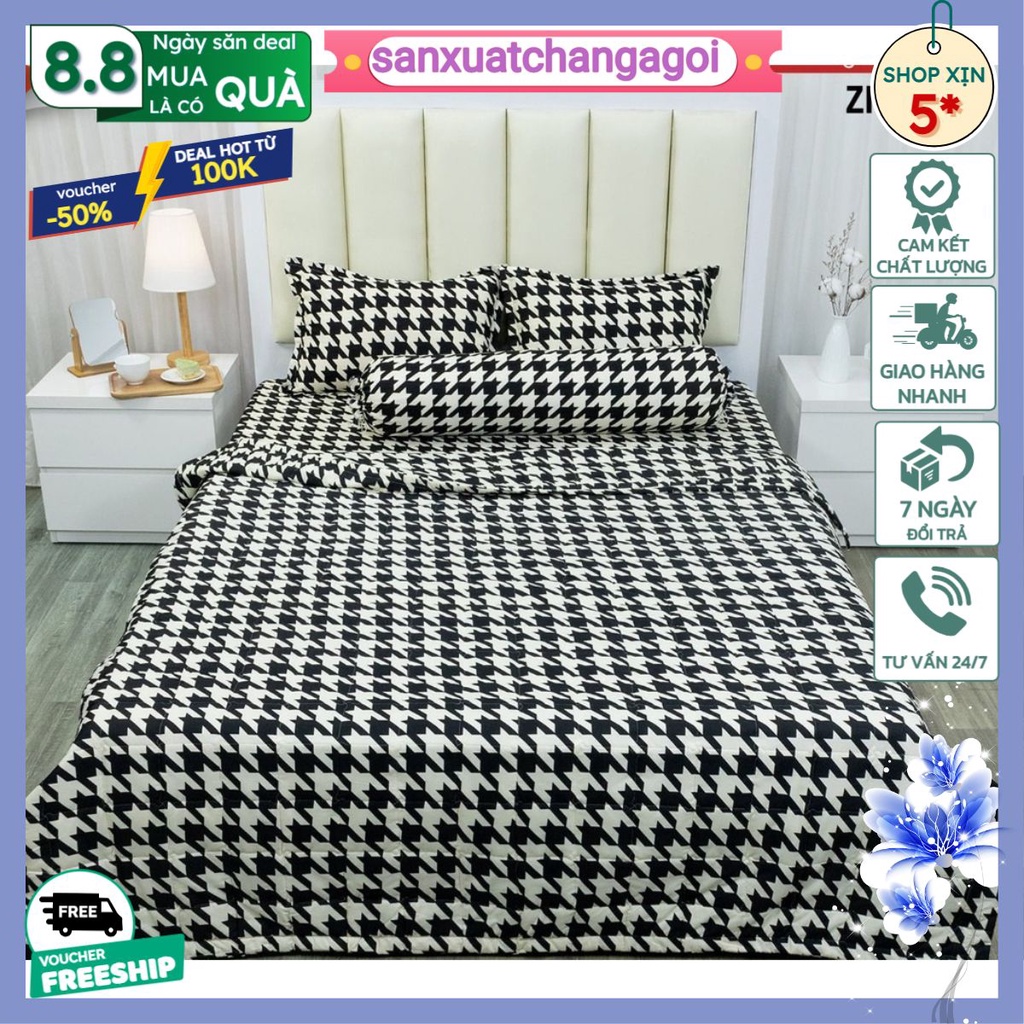 ga trải giường poly 1m2,1m4,1m5,1m6,1m8,mẫu ma trận