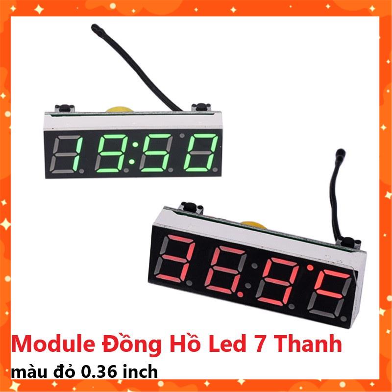 Module Đồng Hồ Led 7 Thanh màu đỏ 0.36 inch