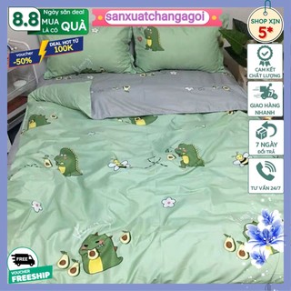 Bộ ga gối cotton poly 3 món,gồm 1 ga 2 vỏ gối nằm sxhcm679