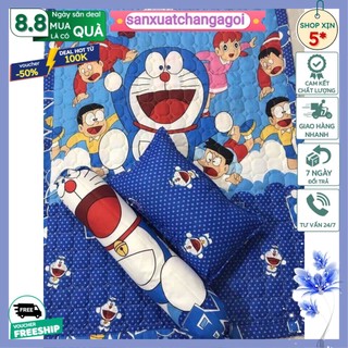 Sale lỗ bộ chăn gối cho bé 3 món-Mã doremon nobita