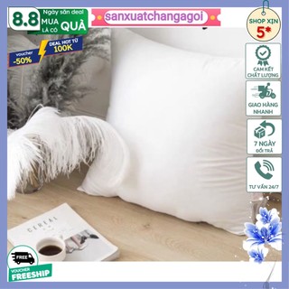 Ruột gối vuông 45x45cm bông hạt cao cấp,free ship, ruột bông trắng, gối tựa lưng sofa
