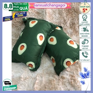 Combo 2 vỏ gối nằm vải mềm mịn ,áo gối nằm,bơ xanh