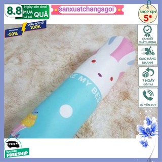 Vỏ gối ôm cotton poly họa tiết,được chọn mẫu,họa tiết thỏ hồng