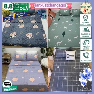 Bộ ga gối 3 món cotton poly 1m6/1m8 nhiều mẫu mới về