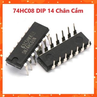 74hc08 dip 14 chân cắm hc08 7408
