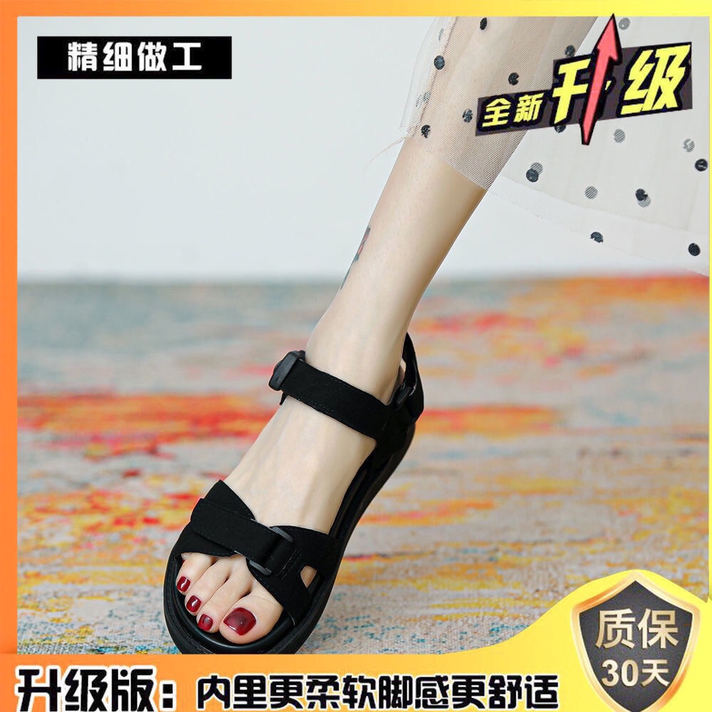 Giày Sandal Thể Thao Đế Bằng Siêu Mềm Chống Trượt Thời Trang Mùa Hè 2020 Cho Mẹ Bầu