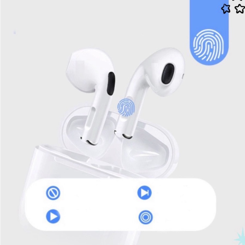 Tai Nghe Bluetooth TWS 5.0 Có Micro Không Dây Nghe Gọi Touch Chạm âm thanh chân thực pabads - PR04