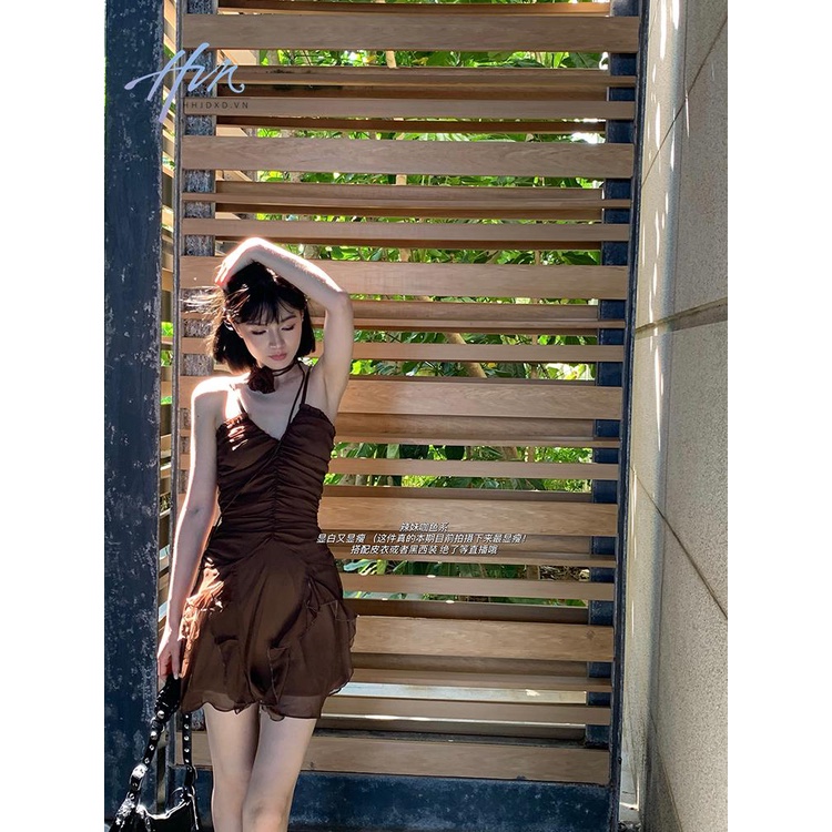 Đầm Hai Dây Cổ Chữ v Eo Cao Ôm Dáng Thời Trang Mùa Xuân 2023 Mới 2023