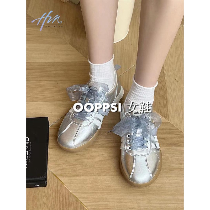 Giày Múa Ba Lê Đế Bằng Phối Ruy Băng Thoáng Khí Thời Trang Mùa Hè 2023 Cho Nữ