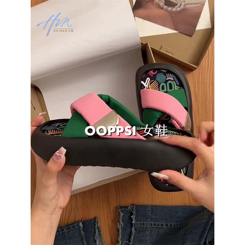 Dép Đế Dày Chống Trượt Thời Trang Mùa Hè 2023 Phong Cách Mới Cho Nữ