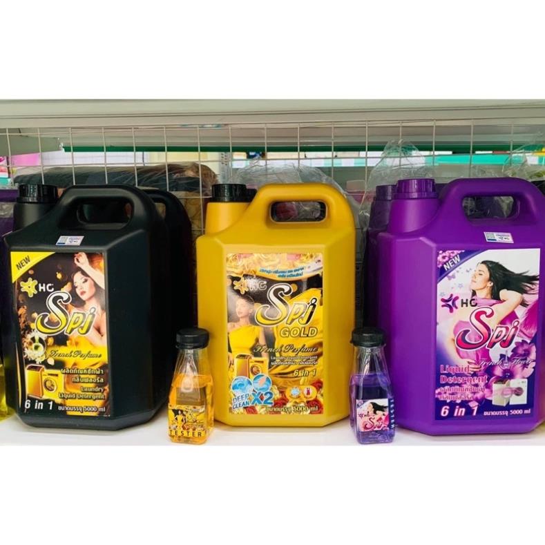 (Chính hãng)ComBo 2Can Nước giặt xả quần áo Siêu Đậm Đặc SPJ Đen 6in1 Thái Lan