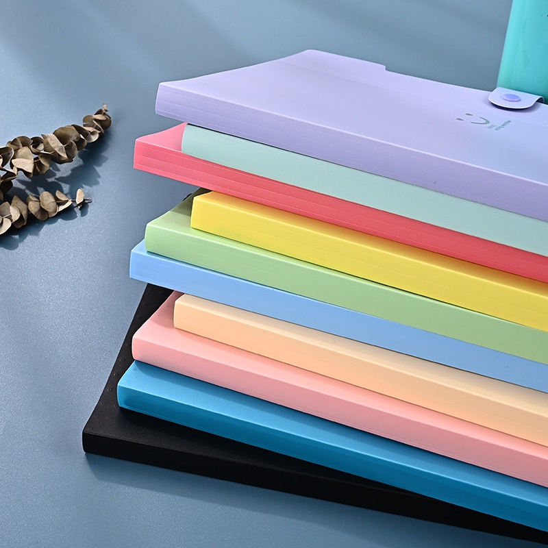 Bìa đựng tài liệu A4 5 ngăn cứng cáp, file đựng giấy tờ, bài tập cho bé
