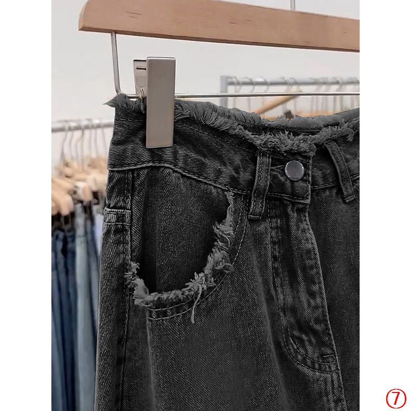 Chân Váy Denim Dài Dáng Chữ a Lưng Cao Xẻ Tà Thời Trang Mùa Hè Hàng Mới 2023 Dành Cho Bạn Nữ