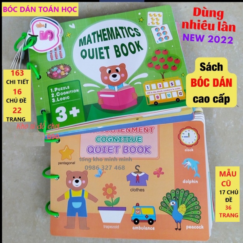 Học Liệu Bóc Dán Toán Học Montessori, Công Cụ Giải Trí Bóc Dán Thông Minh - Phát Triển Tài Năng Sáng Tạo, Dạy Dỗ Sớm Cho B
