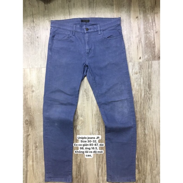 - Quần jean UNIQLO Japan chính hãng 2hand màu quá đẹp chỉ có 01 cái duy nhất