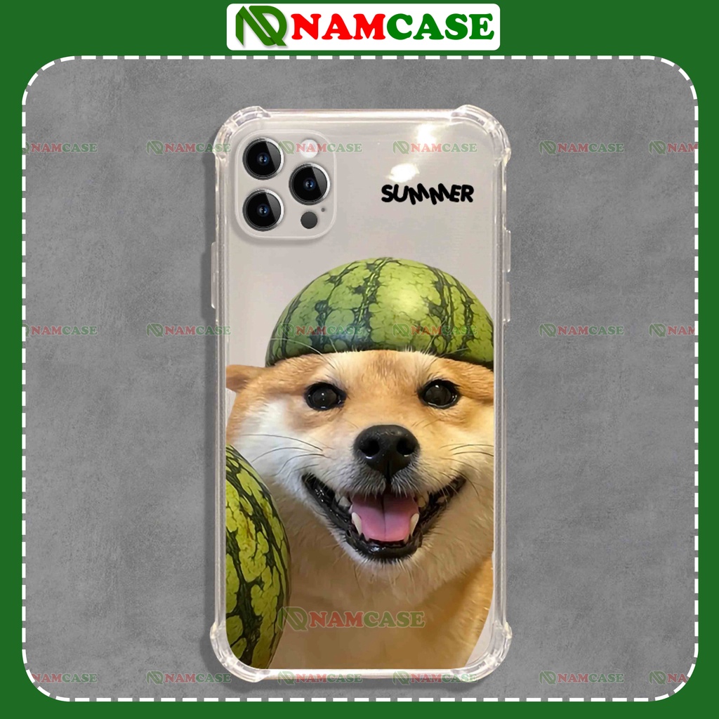 Ốp lưng iphone chó mèo chống sốc 4 góc silicon dẻo trong suốt bảo vệ camera ip 6/6s/7/8/X/XS/11/12/13/14 Pro Plus Max