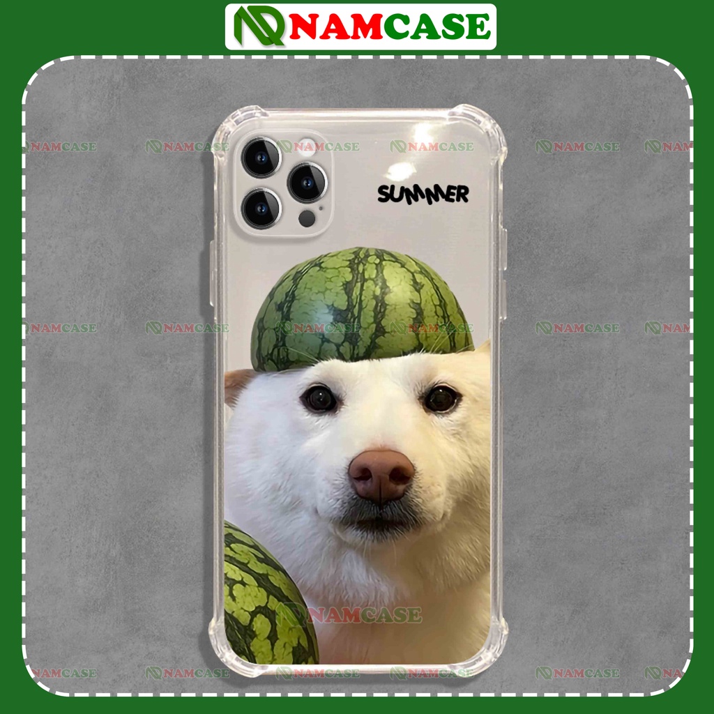 Ốp lưng iphone chó mèo chống sốc 4 góc silicon dẻo trong suốt bảo vệ camera ip 6/6s/7/8/X/XS/11/12/13/14 Pro Plus Max