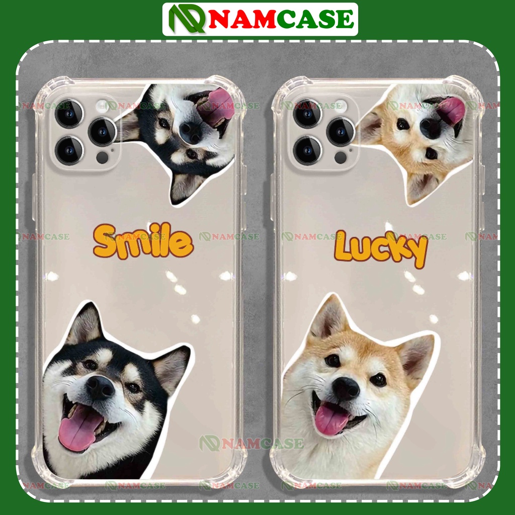 Ốp lưng iphone chó mèo chống sốc 4 góc silicon dẻo trong suốt bảo vệ camera ip 6/6s/7/8/X/XS/11/12/13/14 Pro Plus Max