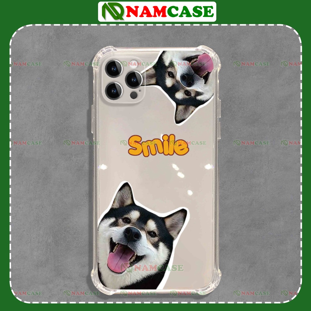 Ốp lưng iphone chó mèo chống sốc 4 góc silicon dẻo trong suốt bảo vệ camera ip 6/6s/7/8/X/XS/11/12/13/14 Pro Plus Max