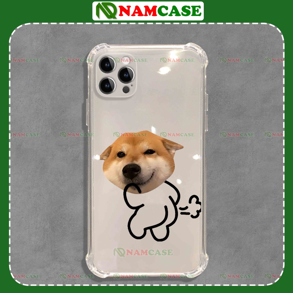 Ốp lưng iphone chó mèo chống sốc 4 góc silicon dẻo trong suốt bảo vệ camera ip 6/6s/7/8/X/XS/11/12/13/14 Pro Plus Max