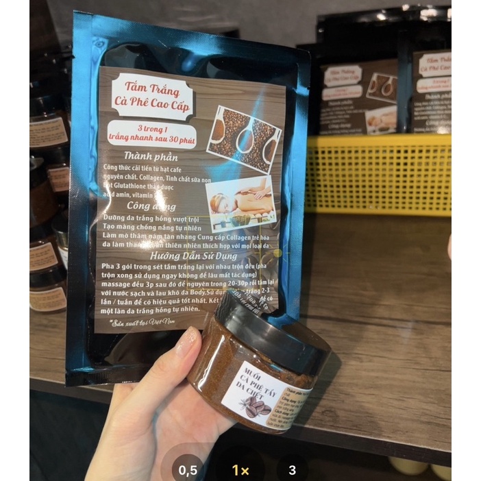 Tẩy Tế Bào Chết Cà Phê Hàng Chuẩn