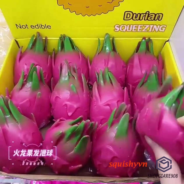 Squishy Lớn JUMBO Hình QUẢ THANH LONG đồ giải trí Xốp Giảm Stress Hình mềm mại xinh tươi co dãn và đàn hồi Cho Bé