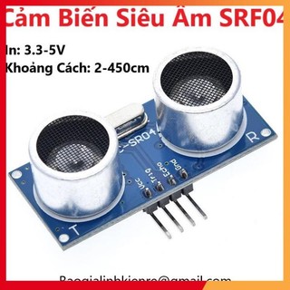 Module cảm biến siêu âm srf04/srf05 khoảng cách làm việc 2cm - 450cm
