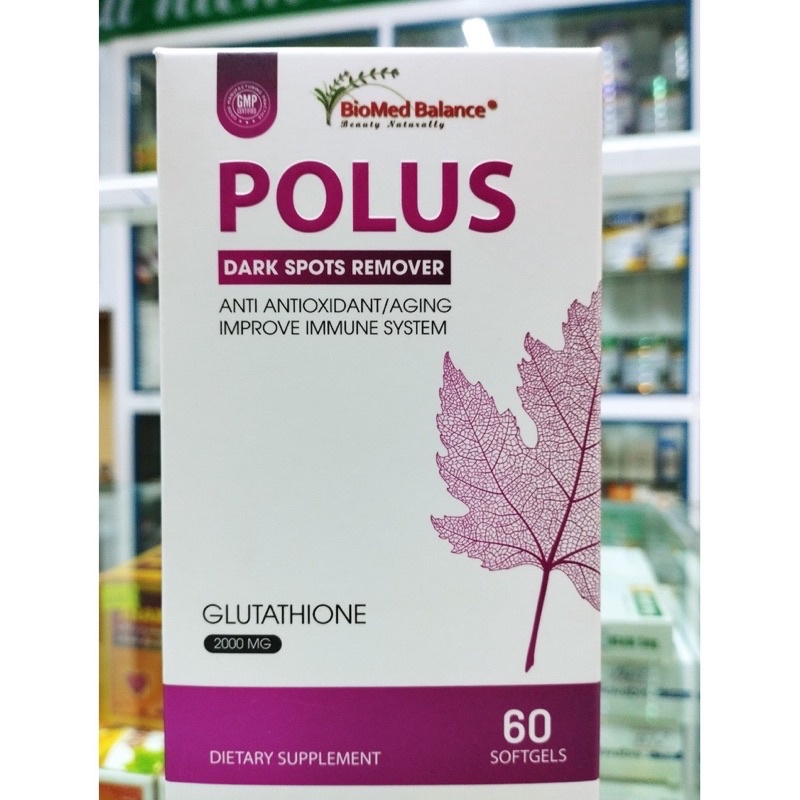 Polus glutathione 1200mg - Viên uống trắng da, chống lão hoá, giải độc gan