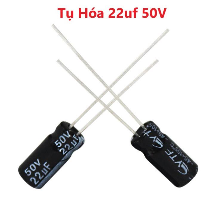 Tụ Hóa Phân Cực 50V, 1uf, 2,2uf, 4,7uf, 10uf, 22uf, 47uf, 100uf, 220uf, 330uf, 470uf, 1000uf, 2200uf, 4700uf