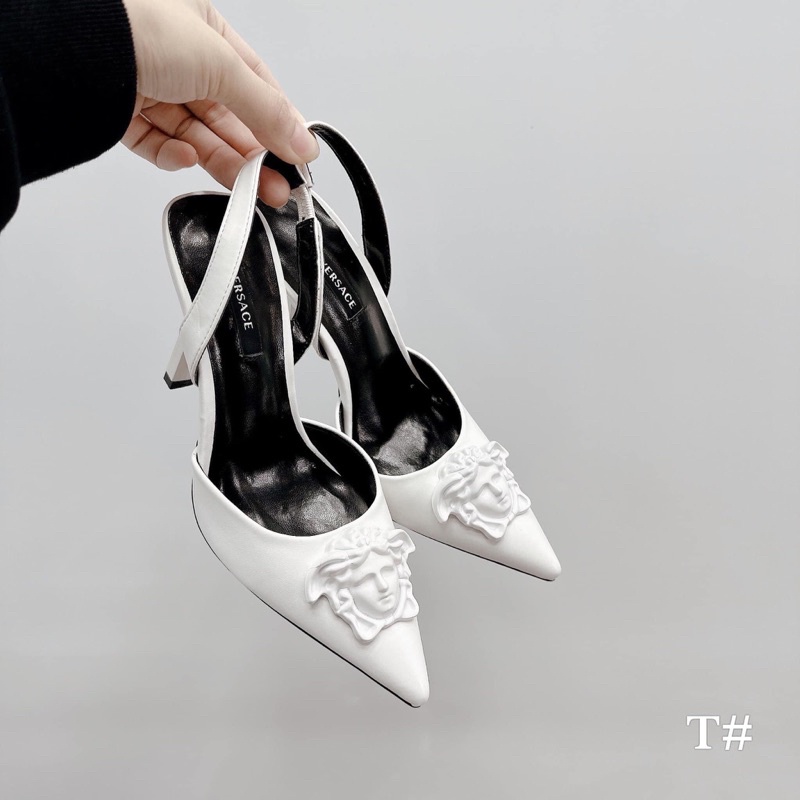 Giày cao gót mũi nhọn gót quai chun