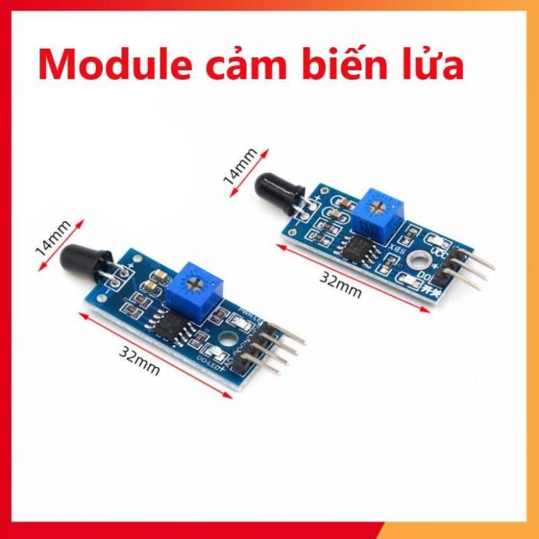Module cảm biến lửa, Mạch cảm biến phát hiện ngọn lửa Flame sensor - Module arduino