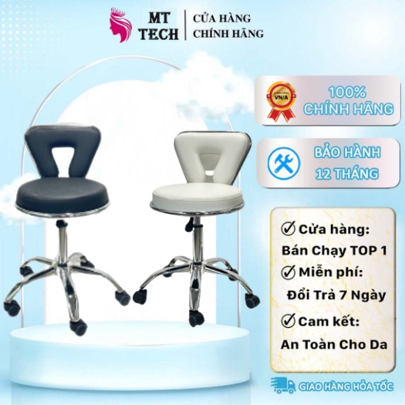 Ghế Xoay 360 Tưa Lưng Spa Ghế Tiêm. Ghế Phun Xăm Có Tựa Lưng Loại Tam Giác Mới.