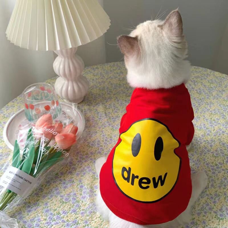 SALE rẻ Quần Áo Dễ Thương Cho Cún Con Áo Len Lông Cừu Mặt Cười Mùa Thu Và Mùa Đông Ấm Áp Cho Mèo Shih Tzu lovelovepet
