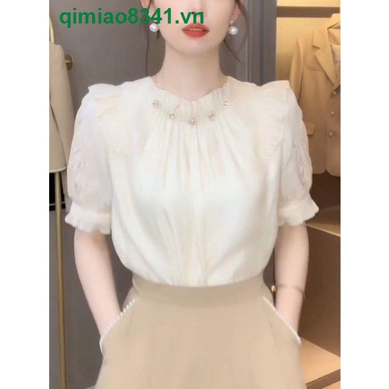 Áo Sơ Mi Hai Dây Mùa Hè Phong Cách Pháp Thiết Kế Chính Hãng Cho Nữ