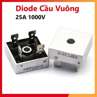 Diode cầu vuông 25a 1000v kbpc2510