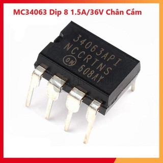 Ic chuyển đổi điện áp mc34063 dip 8 1.5a/36v chân cắm, mc34063 sop 8 1.5a/36v smd, 34063