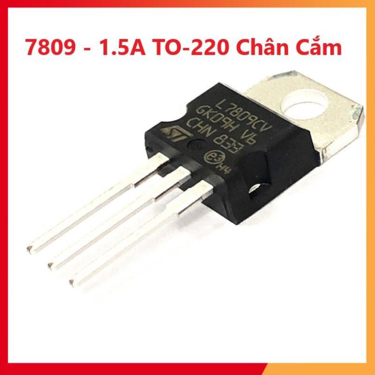 IC Ổn Áp Nguồn 9V 7809 L7809 L7809CV LM7809 7809CV 1.5A TO-220 Chân Cắm