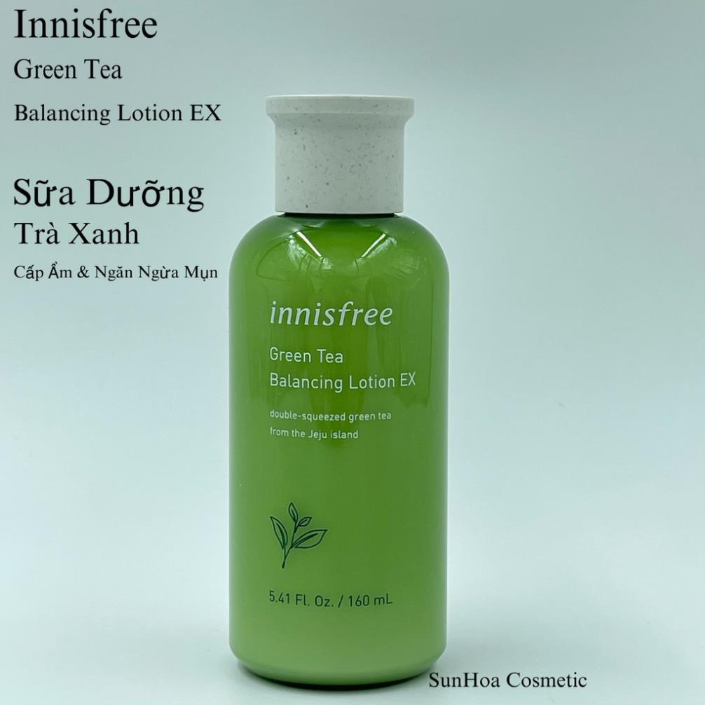 Sữa Dưỡng Trà Xanh-innisfree Green Tea Balancing Lotion EX (160ml) - HANA