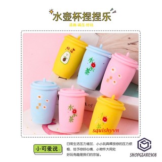 [CÓ VIDEO] ( hàng sẵn ) SquiShy CỐC TRÀ SỮA phát sáng