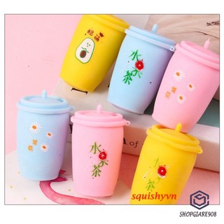 [CÓ VIDEO] ( hàng sẵn ) SquiShy CỐC TRÀ SỮA phát sáng