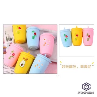 [CÓ VIDEO] ( hàng sẵn ) SquiShy CỐC TRÀ SỮA phát sáng