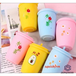 [CÓ VIDEO] ( hàng sẵn ) SquiShy CỐC TRÀ SỮA phát sáng