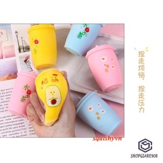 [CÓ VIDEO] ( hàng sẵn ) SquiShy CỐC TRÀ SỮA phát sáng