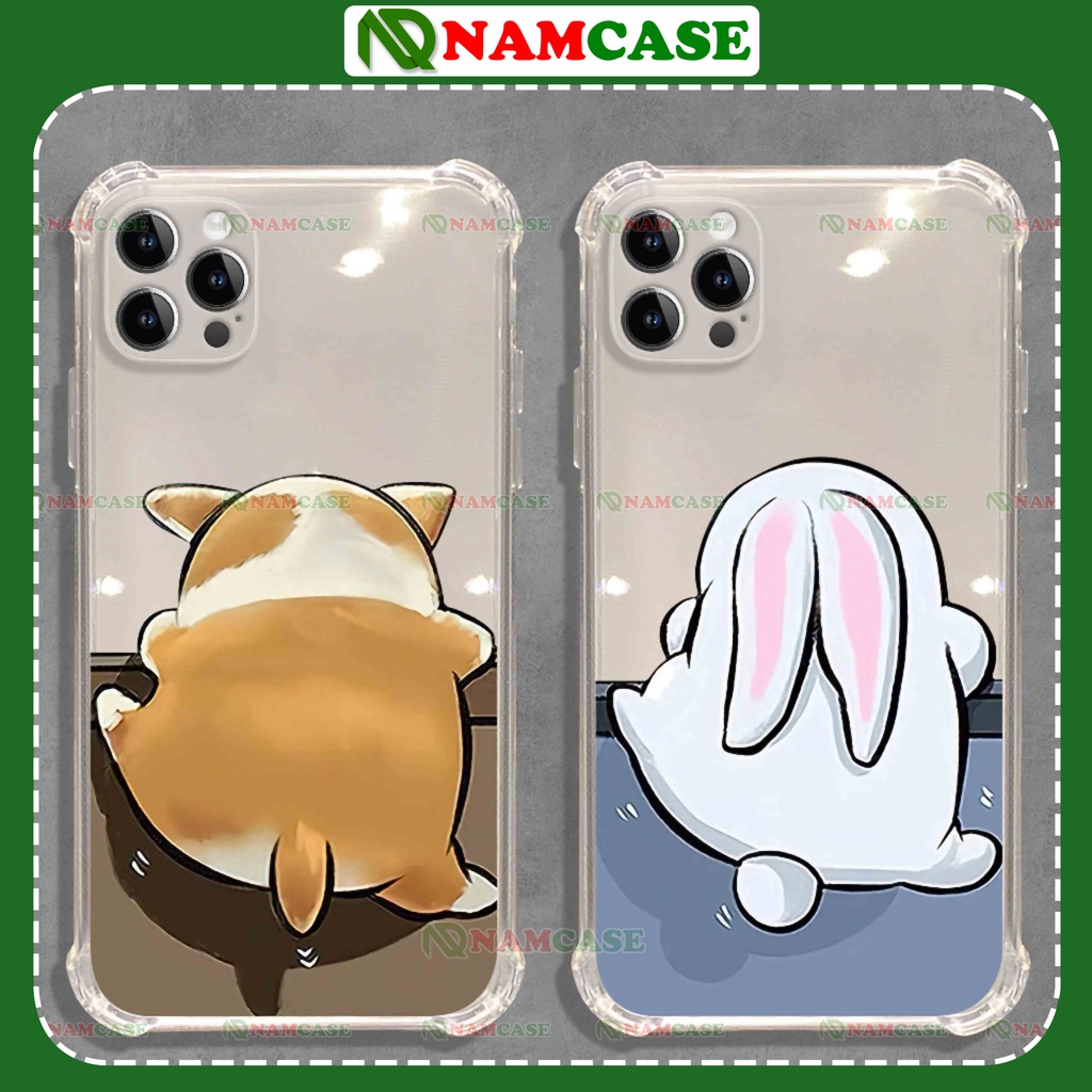 Ốp lưng iphone cặp đôi hoạt hình cute dễ thương ngộ nghĩnh đẹp độc lạ cho ip 6/6s/7/8/X/XS/11/12/13/14 Pro Plus Max