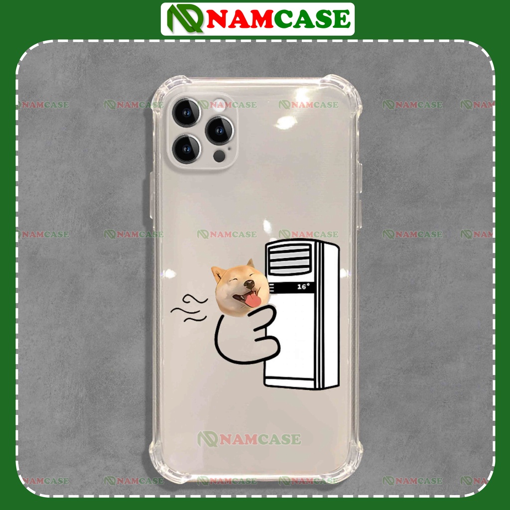 Ốp lưng iphone chó mèo chống sốc 4 góc silicon dẻo trong suốt bảo vệ camera ip 6/6s/7/8/X/XS/11/12/13/14 Pro Plus Max