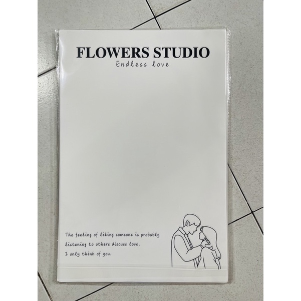 Giấy lót gói hoa in chữ